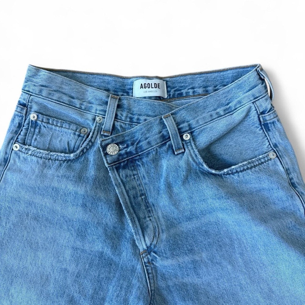 Agolde Blue Jeans Classic Light Wash Denim